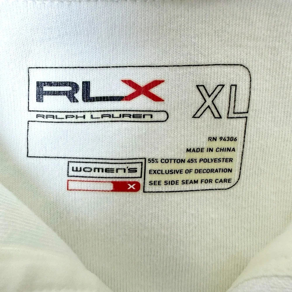 Ralph Lauren RLX Womens ‎ XL White Navy Full Zip Track Jacket US Open 2006 - Picture 3 of 14